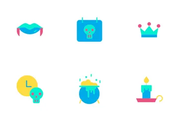 Halloween - Plano Paquete de Iconos