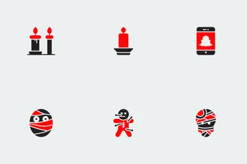 Halloween Red And Black Vol 1 Icon Pack