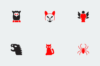 Halloween Red And Black Vol 2 Icon Pack