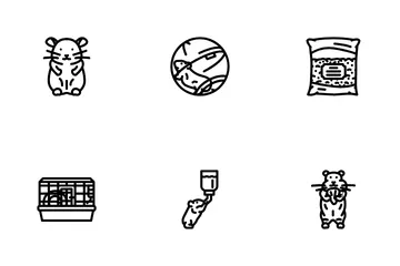 Application mignonne pour hamster Pack d'Icônes