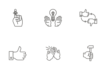 Hand Activities Icon Pack