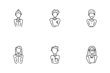 Hand Drawn Avatars Icon Pack