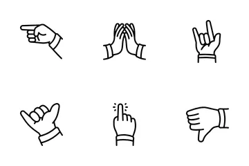 Hand Gesture Icon Pack