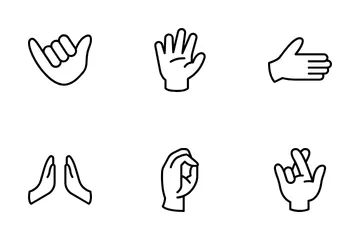 Hand Gesture Icon Pack