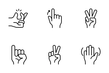 Hand Gesture Icon Pack