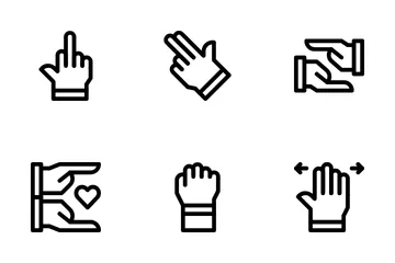 Hand Gesture Icon Pack