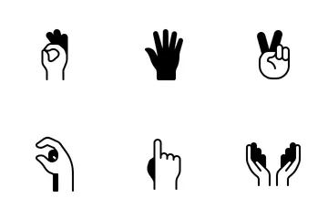 Hand Gesture Icon Pack