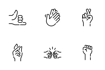 Hand Gesture Icon Pack