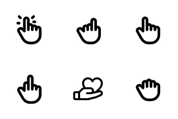 Hand Gesture Icon Pack