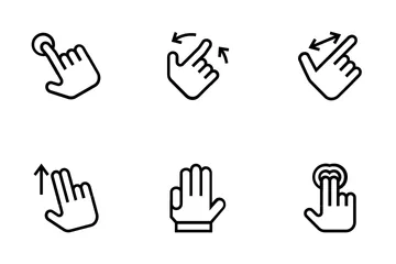 Hand Gesture Icons Icon Pack