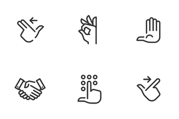 Hand Gestures Icon Pack
