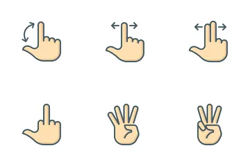 Hand Gestures Icon Pack