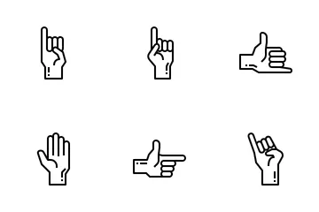 Hand Gestures Icon Pack