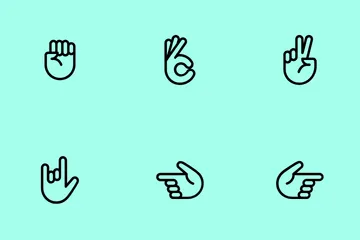 Hand Gestures Icon Pack