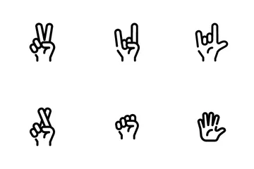 Hand Gestures Icon Pack