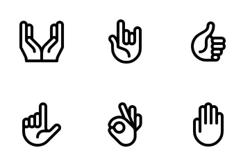 Hand Gestures Icon Pack