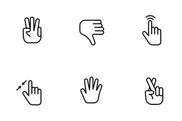 Hand Gestures Icon Pack