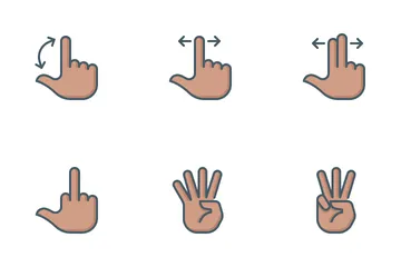 Hand Gestures Icon Pack