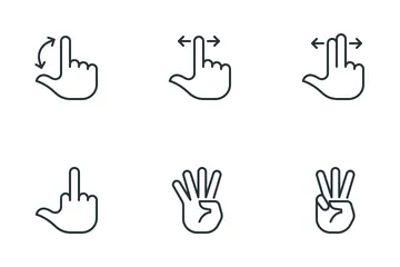 Hand Gestures Icon Pack