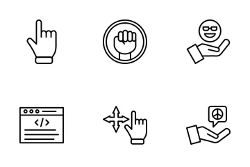 Hand Gestures Icon Pack