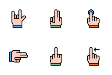 Hand Gestures Icon Pack