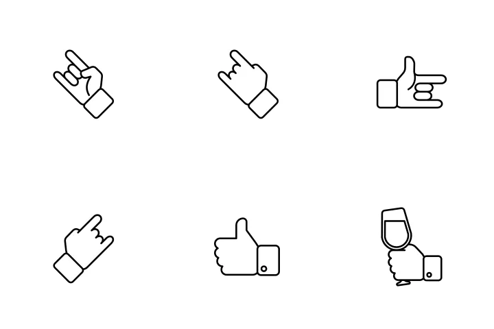 Hand Gestures Mobile Icon Pack - 27 Free Download Sign & Symbols Icons ...