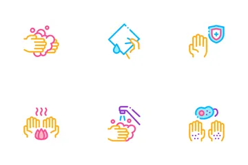 Hand Healthy Hygiene Icon Pack