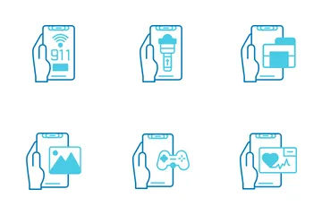 Hand Holding Phone Icon Pack