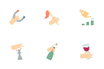 Hand Holding Stuff Icon Pack