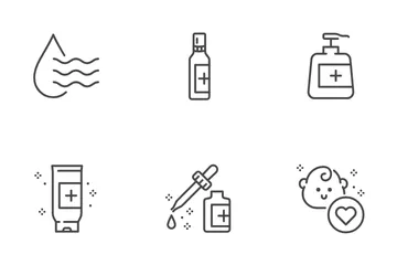 Hand Sanitizer Icon Pack