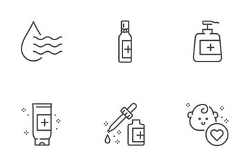 Hand Sanitizer Icon Pack