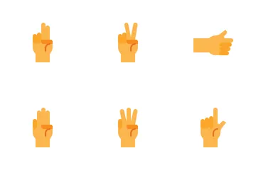 Hand Sign And Gesture Icon Pack