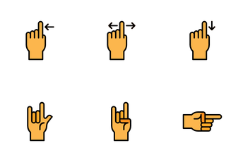 Hand Sign And Signature Icon Pack