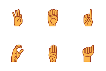 Hand Sign For Deaf Icon Pack