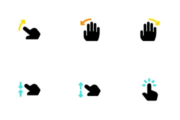 Hand & Touch Gestures Icon Pack