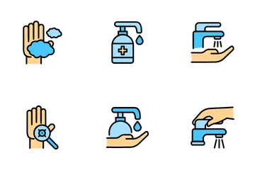 Hand Wash Icon Pack