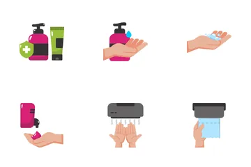 Hand Wash Activity Icon Pack