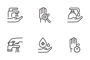 Hand Wash Icon Pack