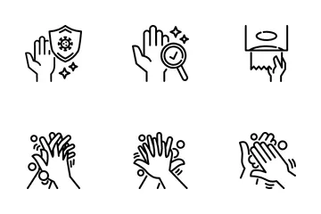 Hand Washing. Icon Pack