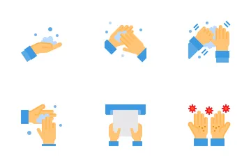 Hand Washing And Hygiene Icon Pack