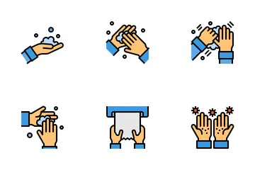 Hand Washing And Hygiene Icon Pack