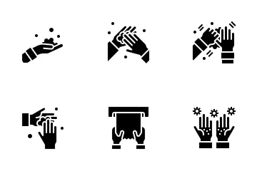 Hand Washing And Hygiene Icon Pack