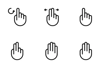 Handbewegungen Symbolpack