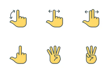 Handgesten (Emoji) Symbolpack