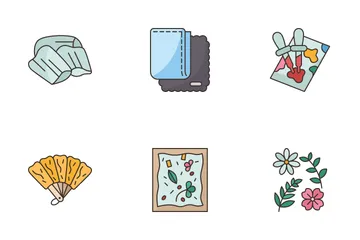 Handmade Paper Making Icon Pack