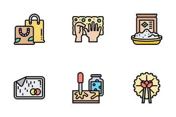 Handmade Paper Making Icon Pack