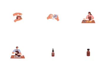 Handmade Soap Production Icon Pack