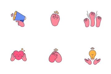 Hands Gesture Icon Pack