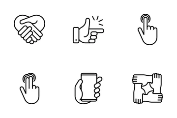 Hands Gestures Icon Pack