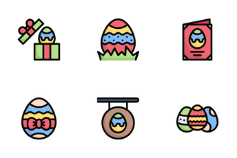 Happy Easter Day Icon Pack